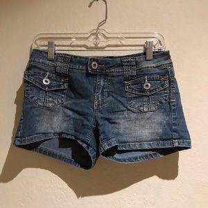 Angels Jeans Dark Wash Denim Short Shorts Vintage